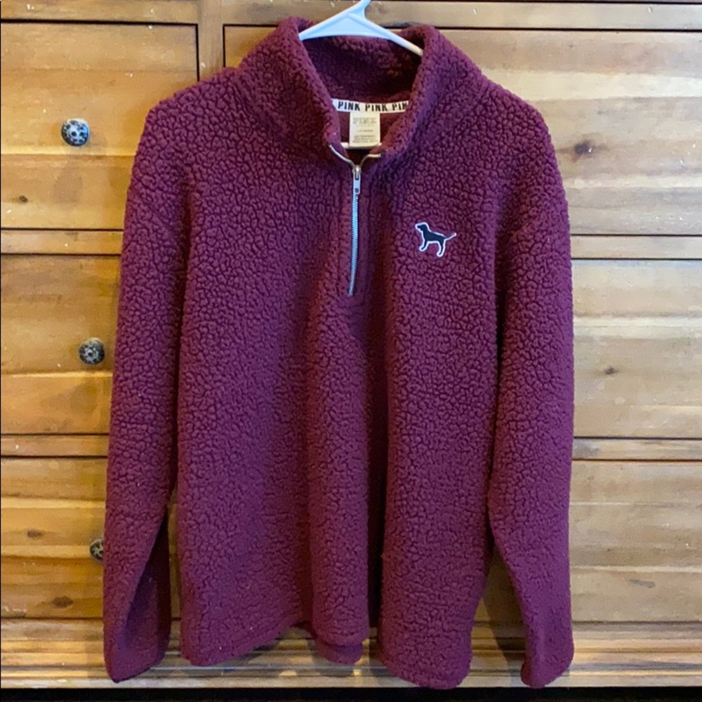 PINK sherpa pullover